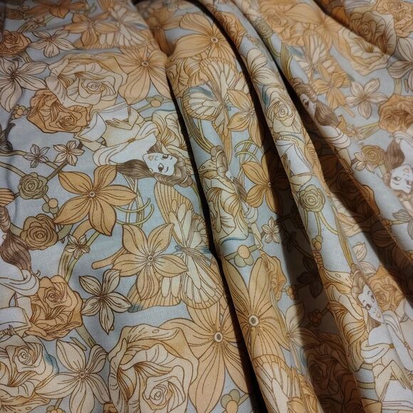 Disney Belle Floral and Character Print Fabric 2.5 Yards 44" W - Picture 2 of 2
